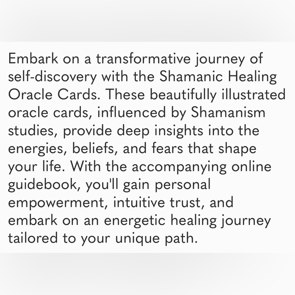 NWT Shamanic Healing Oracle Card Deck and Guide Book Boxed Set - Picture 14 of 16